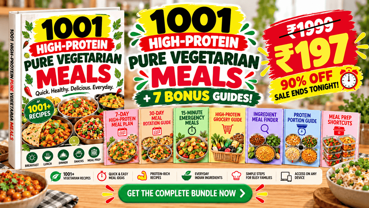 ULTIMATE HIGH-PROTEIN PURE VEGETARIAN RECIPES + 7 FREE Bonus Guides